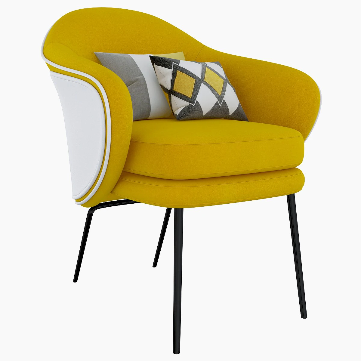 angie chair 3D Model .c4d .max .obj .3ds .fbx .stl .blend 