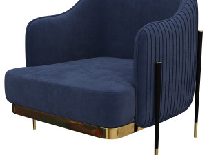 capital collection oxford armchair Modèle 3D
