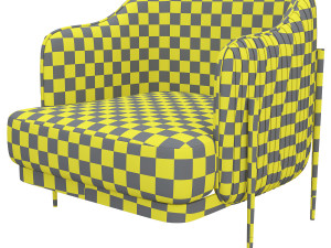capital collection oxford armchair Modèle 3D