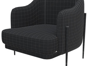 capital collection oxford armchair Modèle 3D