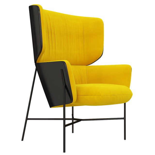 caristo armchair high back by tim rundle 3D मॉडल .c4d .max .obj .3ds .fbx .stl .blend 