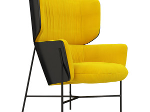 caristo armchair high back by tim rundle Modèle 3D
