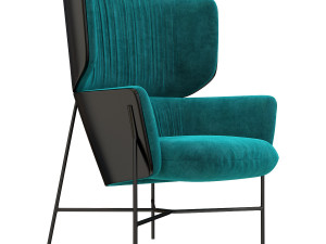 caristo armchair high back by tim rundle 3D मॉडल