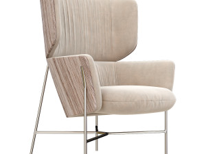 caristo armchair high back by tim rundle 3D मॉडल