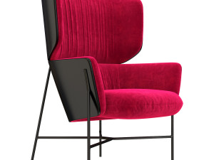 caristo armchair high back by tim rundle 3D मॉडल