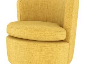 sedia girevole oversize chita Modello 3D
