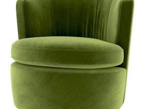 chita oversized swivel chair 3D 模型