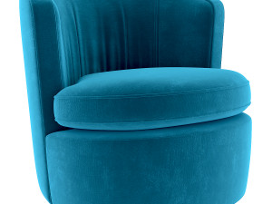 chita oversized swivel chair 3D 模型