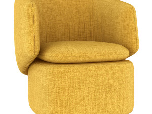 crescent swivel chair 3D Model