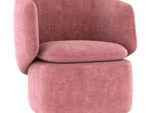 crescent swivel chair 3D Model