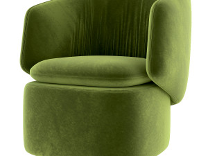 crescent swivel chair 3D Model