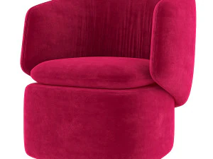 crescent swivel chair 3D Model