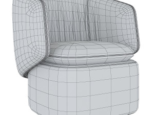 crescent swivel chair 3D Model