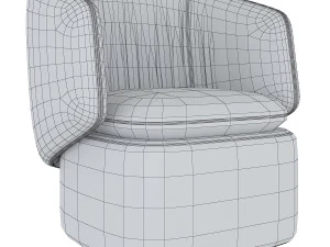 crescent swivel chair 3D Model