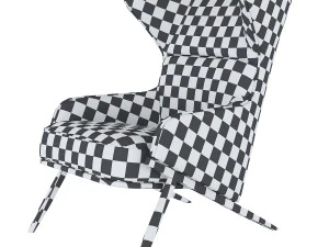 don vito armchair orange 3D Model