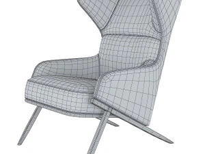 don vito armchair orange 3D Model