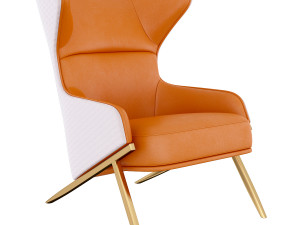 don vito armchair orange 3D Model