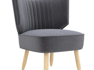 duke chair easy velvet 3D Model