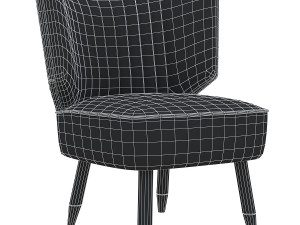 duke chair easy velvet 3D Model