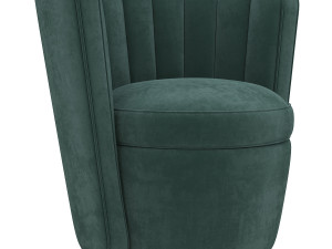 fluted deco tub chair linley 3D मॉडल
