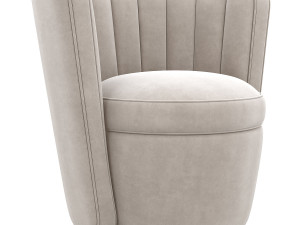 fluted deco tub chair linley 3D मॉडल