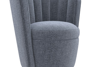 fluted deco tub chair linley 3D मॉडल