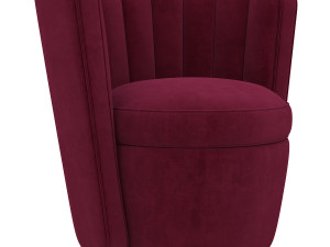 fluted deco tub chair linley 3D मॉडल