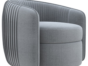 furniture-cart-small-space-deep-navy-blue-accent-chair-2014 Modelo 3D