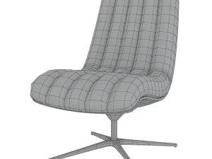 healey lounge chair by walter knoll 3D Model