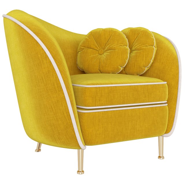 kooper seater armchair deep 3D Model .c4d .max .obj .3ds .fbx .stl .blend 