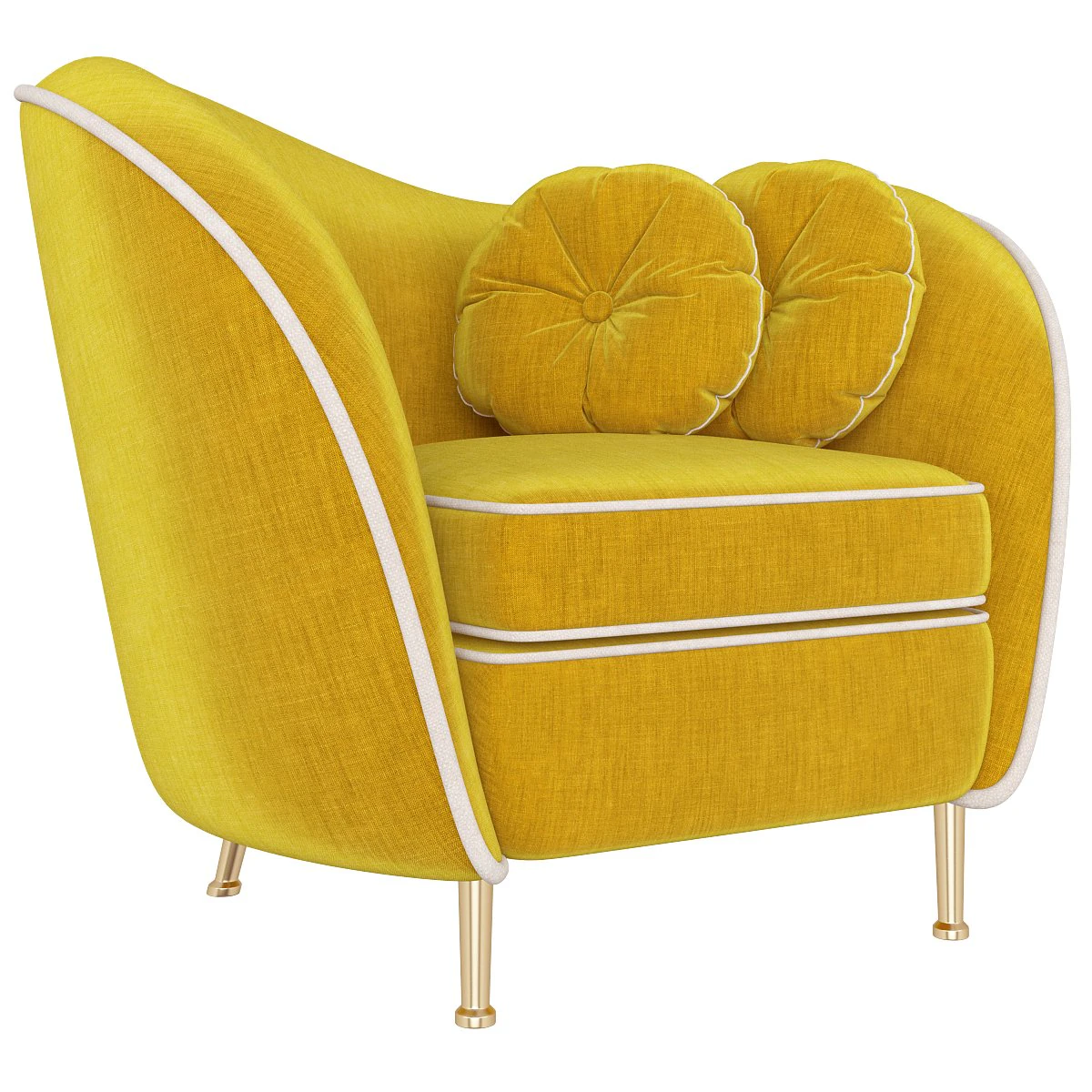 kooper seater armchair deep 3D Model .c4d .max .obj .3ds .fbx .stl .blend 