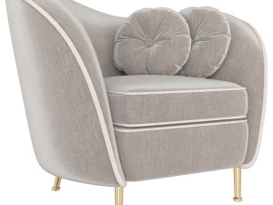 kooper seater armchair deep 3D Model