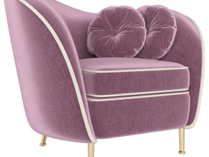 kooper seater armchair deep 3D Model