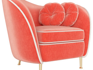 kooper seater armchair deep 3D Model