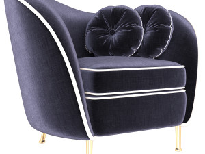 kooper seater armchair deep 3D Model
