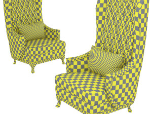 kursi teras mewah klasik modern Modello 3D