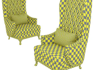kursi teras mewah klasik modern 3D Model