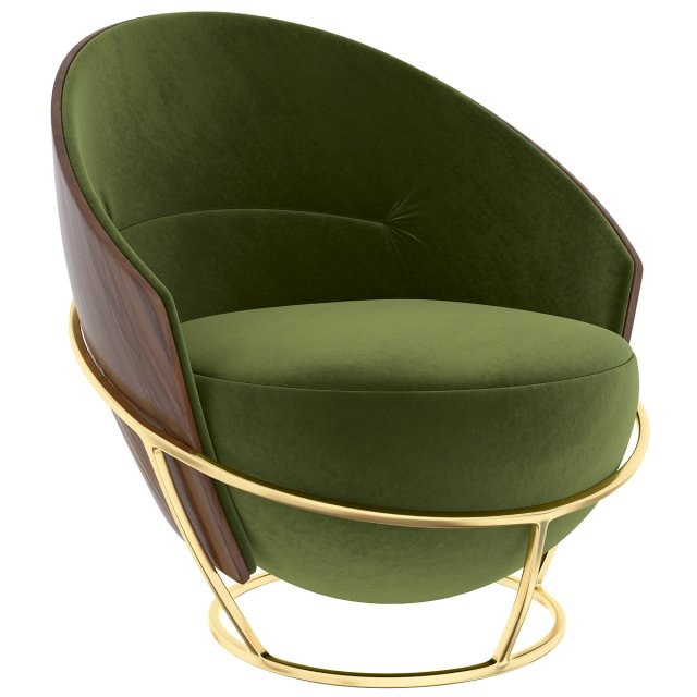 lu powdery armchair Modèle 3D .c4d .max .obj .3ds .fbx .stl .blend 