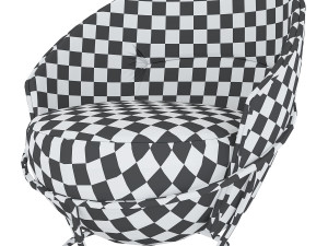 lu powdery armchair Modèle 3D