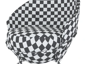 lu powdery armchair 3D Model