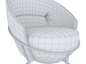 lu powdery armchair 3D Model