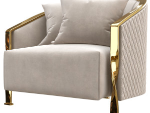luxury armchair Modello 3D
