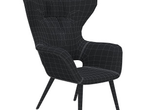 megan bergere chair 3Dモデル