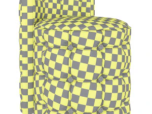 modern 11098 puffy chair 3D Model