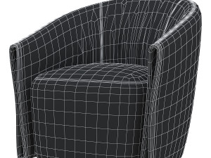 modern light luxury style sofa chair 2014-vray Modello 3D