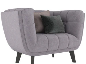 modway bestow upholstered fabric armchair 3D Model