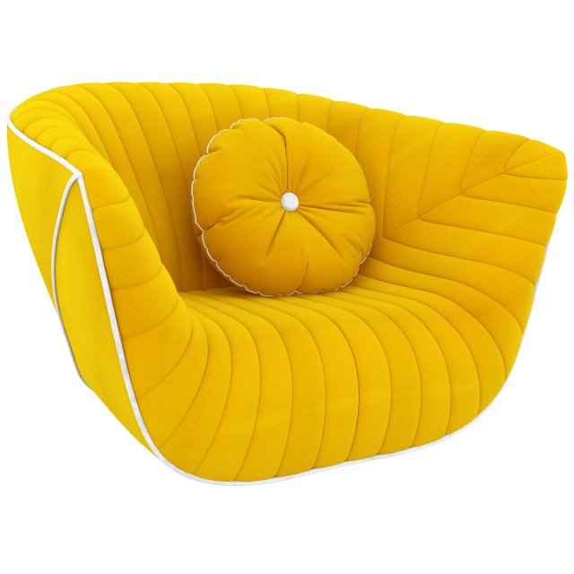 nautil armchair 3D 模型 .c4d .max .obj .3ds .fbx .stl .blend 