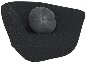 nautil armchair 3D 模型