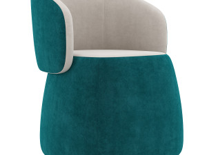 openest chick pouf whitesweep haworth 3D Model