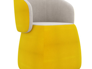 openest chick pouf whitesweep haworth 3D मॉडल